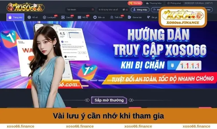 Đăng Nhập XOSO66 2 Vài lưu ý cần nhớ khi tham gia